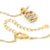 Blue Zircon And White Zircon Pendant Necklace In 18K Gold Over Sterling
Silver 1.75ctw