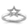 Sterling Silver Stackable Expressions Star Diamond Ring