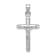 Rhodium Over 14K White Gold Crucifix Pendant