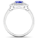 1.69ctw Violet Tanzanite and Diamond 14K White Gold Halo Ring