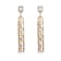 CZ Chandelier Drop Earrings In 14K Gold Over Sterling Silver