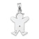 Rhodium Over 14k White Gold Diamond Kid Pendant