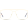 Quay Poster Boy Mini Gold Aviator Frame / Clear Lenses Sunglasses