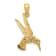 14K Yellow Gold Hummingbird Pendant