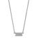 Rhodium Over Sterling Silver LogoArt Sigma Sigma Sigma Medium Pendant Necklace