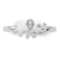 Sterling Silver Stackable Expressions Elephant Diamond Ring 0.029ctw