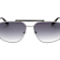 Guess Shiny Dark Nickel Frame / Gradient Smoke Lenses Sunglasses
