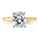14K Yellow Gold With White Gold Accents 3 ct. D E F Pure Light Oval
Moissanite Solitaire Ring