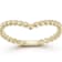 Bellissima Gold 14K Yellow Gold Beaded V Ring