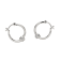 White Cubic Zirconia Rhodium Over Sterling Silver Hoop Earrings 1.62ctw