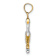 14K Two-tone Gold  3D Textured Small Standing Pelican Charm
