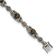 Sterling Silver with 14K Gold Over Sterling Silver Accent Oxidized Smoky
Quartz Bracelet
