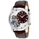 Christian Van Sant Men's Sprocket Auto-Quartz Brown Dial, Brown Leather
Strap Watch