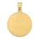 14k Yellow Gold Polished and Satin Saint Florian Medal Pendant