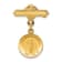 14k Yellow Gold Satin Saint John the Baptist Medal Pin