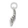 Sterling Silver Antiqued Baseball Glove with Simulated Pearl Charm