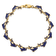 14k Yellow Gold Enameled Dolphin Link Bracelet