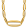 18K Yellow Gold Diamond Polished Oval Link 18 Inch Necklace