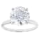 Lab-Grown Diamond Solitaire Ring In 14K White Gold 4.00ct