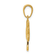 14K Yellow Gold Polished Solid Shamrock Pendant