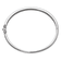 Rhodium Over Sterling Silver Polished Cubic Zirconia Hinged Bangle