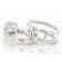 White Cubic Zirconia Rhodium Over Silver Ring and Guard Set (2.15ctw DEW)