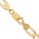 14k Yellow Gold 6mm Solid Concave Open Figaro 20 Inch Chain