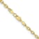 14K Yellow Gold 3mm Semi-solid Diamond-cut Open Link Cable Chain Necklace