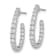 Rhodium Over 14K White Gold Lab Grown Diamond SI1/SI2, G H I, In and Out
J-Hoop Earrings
