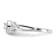 Rhodium Over 14K White Gold Lab Grown Diamond Complete Halo Engagement
Ring 0.282ctw