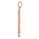 14k Rose Gold Brushed and Polished Budded Cross Pendant