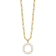 Gold Tone Sterling Silver 3-5.5mm Freshwater Cultured Pearl LETTER O
18-inch Necklace