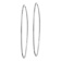 Rhodium Over 14k White Gold Diamond-Cut 2 5/16" Endless Hoop Earrings