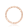 White Sapphire 14K Rose Gold Over Sterling Silver Eternity Band Ring, 0.27ctw