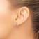 14K Yellow Gold Lab Grown Diamond SI1/SI2, G H I, Hinged Hoop Earrings