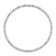 Rhodium Over 14k White Gold 3mm Textured Slip-On Bangle Bracelet