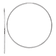 Rhodium Over 14k White Gold Polished 2 11/16" Round Endless Tube
Hoop Earrings