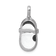 Rhodium Over 14k White Gold Diamond Baby Girl Shoe Pendant
