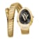 Christian Van Sant Women's Naga Black Dial, Yellow Stainless Steel Watch