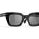 Chanel Black Frame with Gold Chain Detail / Gray Polarized Frame Sunglasses