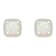 5mm Cushion Created Opal And Created White Sapphire 10k Yellow Gold Halo
Stud Earrings
