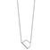 Rhodium Over 14k White Gold Sideways Diamond Initial D Pendant Cable
Link 18 Inch Necklace