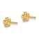 14k Yellow Gold Children's 5.1mm Flower Stud Earrings