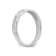Rhodium Over 14K White Gold AA Quality Trio Ladies Wedding Band 0.09ctw