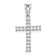 Rhodium Over 14k White Gold Diamond Latin Cross Pendant