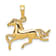 14k Yellow Gold Horse Pendant