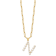 Gold Tone Sterling Silver 3-5.5mm Freshwater Cultured Pearl LETTER  N
18-inch Necklace