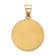 14k Yellow Gold Polished and Satin Mother Teresa Medal Pendant