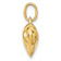14k Yellow Gold Polished and Textured 3D Heart Pendant