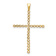 14K Two-tone Gold  Diamond Cross Pendant